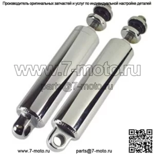 Хромированные узкие заниженные амортизаторы для Harley FXST FLST Softail Fat Boy Deluxe 00+ (для: Harley-Davidson)