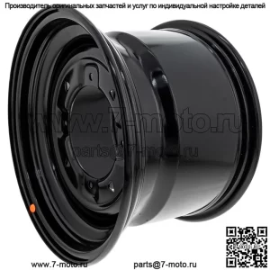 Polaris 1523444-067 Глянцевый черный задний диск 900 фунтов 12x8 2007-2023 Ranger 500 570 EPS