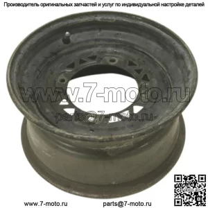 Polaris Scrambler Sportsman 400L 500 800 Переднее колесо 12x6 (черное) 1520179-067 (для: более одного транспортного средства)