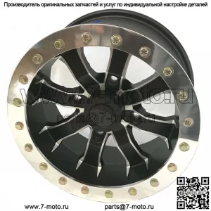 литой обод AR640 beadlock 12x7 смещение 4+3 разноширокий 4/136 Can-am