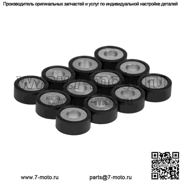 Ролики/грузы вариатора 25x11 - 8,70 г, 12 шт.