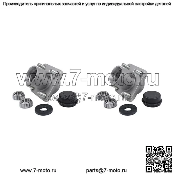 2X ступицы переднего колеса в сборе для гольф-кара EZGO TXT/ Medalist G&E 2001-Up