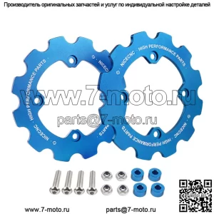 Для Yamaha 700R 2011-2021 Защитная крышка цепи для задней двойной звездочки синяя (для: более одного транспортного средства)