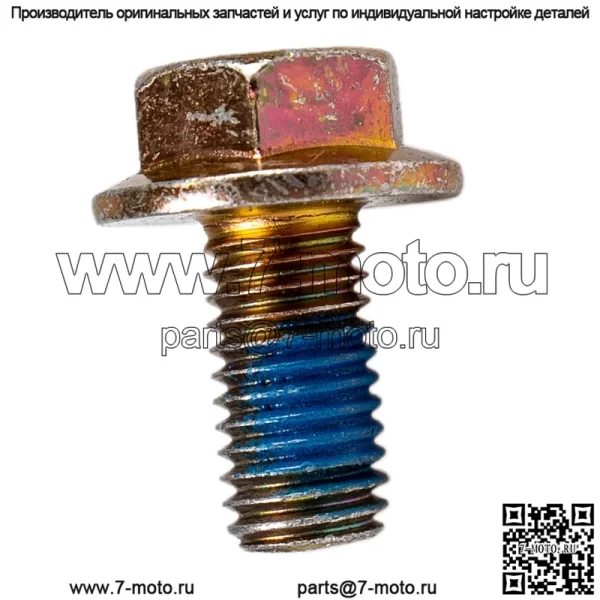 Polaris 7518460 OEM шестигранный фланцевый болт с накладкой M10X1.5X20 2006-2024 ACE General Scrambler