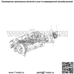 Polaris SCR Soc Головка M6x20 с dryloc 3040225 OEM