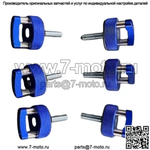 Болты с D-образным кольцом JK JL Hardtop Quick Release, 6 шт., синие