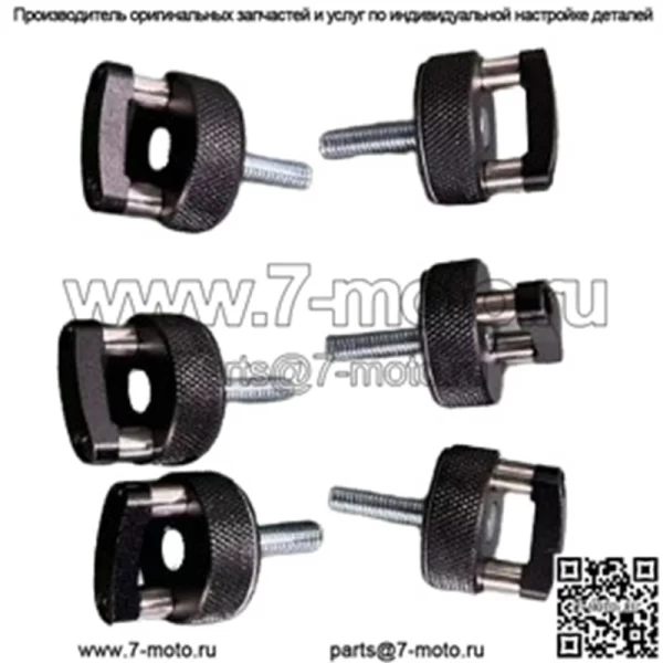 Комплект из 6 болтов с D-образным кольцом для Wrangler JK JL Hardtop Quick Release #черный