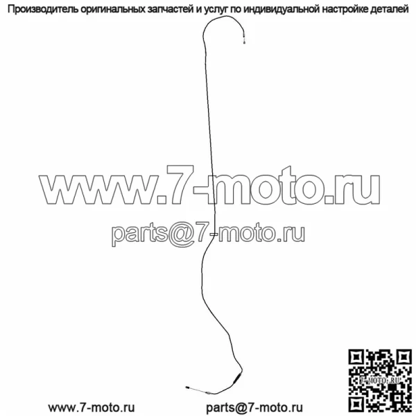 Трос дроссельной заслонки Polaris, Crew, оригинальная деталь OEM 7082555, кол-во 1
