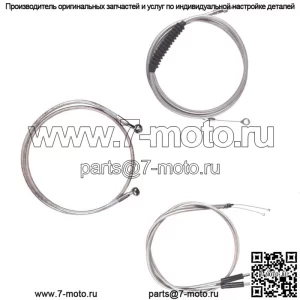 Комплект троса и тормозной магистрали из нержавеющей стали 18" Apes 1996-2005 Harley-Davidson Dyna (для: Harley-Davidson)