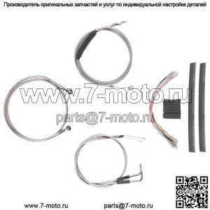 Комплект из нержавеющей стали и тормозной магистрали 16" Apes 2007-2015 Harley Softail без ABS (для: Harley-Davidson)