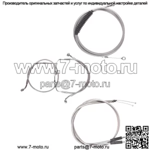 Комплект тормозной магистрали из нержавеющей стали 14" Apes 1996-2001 Harley Touring wCarb NoCruise (для: Harley-Davidson)
