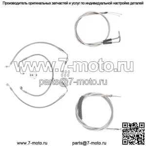 Комплект из нержавеющего троса и тормозной магистрали Bsc DD 2002-2008 Harley Sportster Roadster (для: Harley-Davidson)