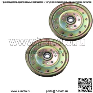 2 шт. плоских натяжных ролика, подходит для Exmark Lazer Z, подходит для Toro Master 1-633109 52 60 72"
