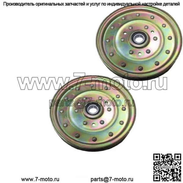 2 шт. плоских натяжных ролика, подходит для Exmark Lazer Z, подходит для Toro Master 1-633109 52 60 72"