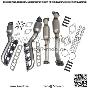Для Nissan Titan 5.6L 2004-2015 Коллекторные каталитические нейтрализаторы передние и задние все 4