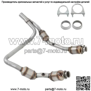 Для Jeep Wrangler JK 3.8L 2007-2009 гг. Передний каталитический нейтрализатор Y-образной трубы
