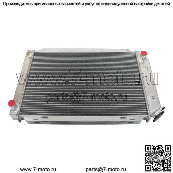 Радиатор 3-х рядный полностью алюминиевый для Ford Mustang 1980-1993, Mercury AT 1980-1988 - Image 3