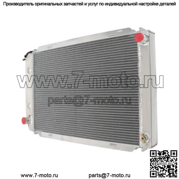 Радиатор 3-х рядный полностью алюминиевый для Ford Mustang 1980-1993, Mercury AT 1980-1988 - Image 4