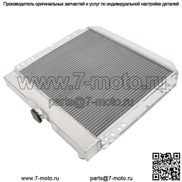 Для 1963-1970 Fairlane Falcon Galaxie V8 полностью алюминиевый сердечник гоночный 3-рядный радиатор - Image 5