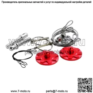 Замок капота улучшенная версия#красный