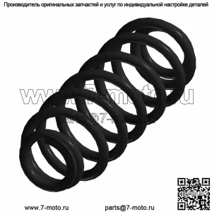 Polaris Spring 200-250#, 12,1 дюйма, матово-черный, оригинальная OEM-часть 7045091-458