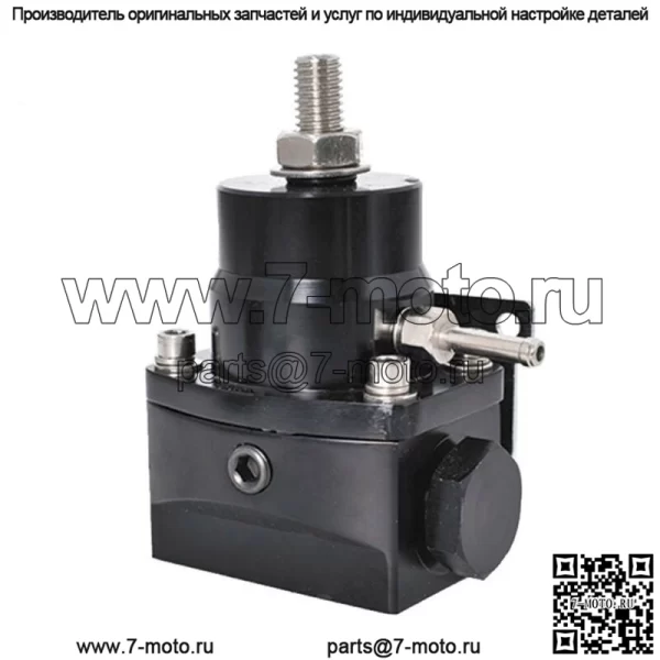 Регулируемый комплект регулятора давления топлива 100psi манометр AN6 фитинг черный универсальный - Image 2