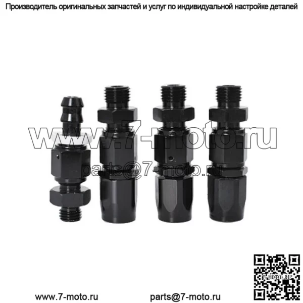 Регулируемый комплект регулятора давления топлива 100psi манометр AN6 фитинг черный универсальный - Image 3