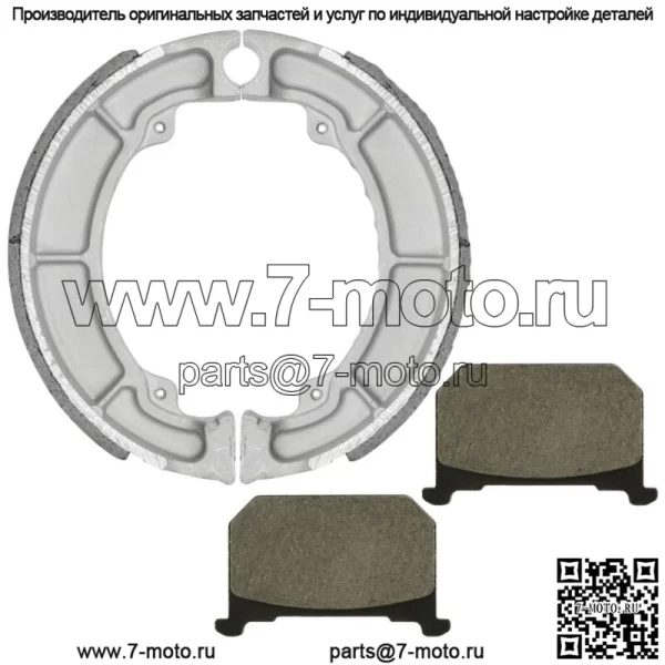 для Kawasaki KZ440 LTD Belt LTD Sport Belt 1982-83 Передние тормозные колодки и задние колодки