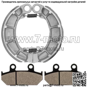 Передние тормозные колодки и задние тормозные колодки для Honda VT600C Shadow 600 VLX 1988-1992