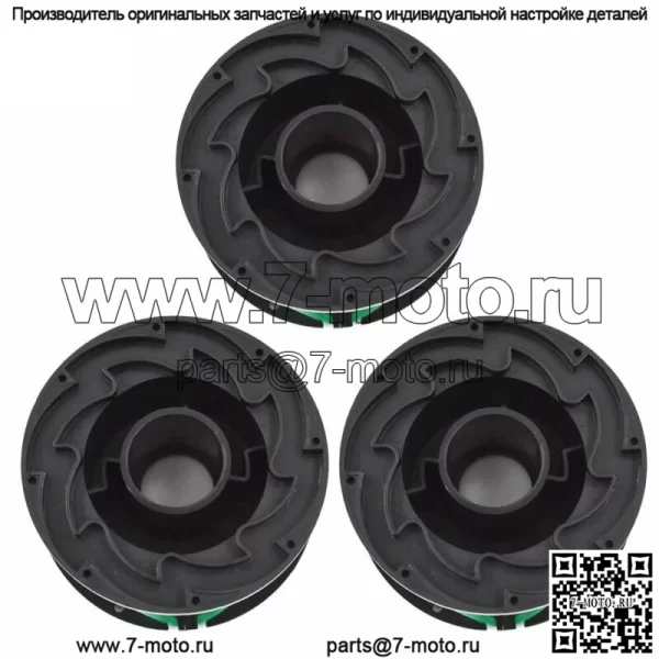 3 катушки с леской для триммера Black & Decker, сменная леска SF-080 с автоматической подачей - Image 3