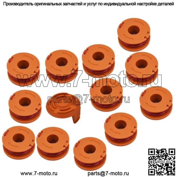 Для Worx WG150 151 152 153 154 сменная катушка для лески триммера, упаковка из 12 шт. - Image 3