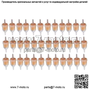 36 шт. Универсальный газовый линейный топливный фильтр 1/4" x 5/16" для Kawasaki Kohler Briggs