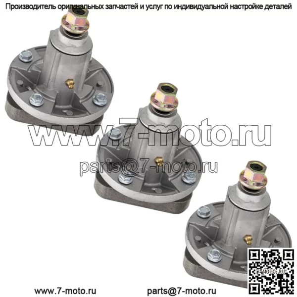 Комплект шпинделей деки косилки для John Deere L120 L130 L100 L110 L118 48 дюймов, 3 шт. в упаковке