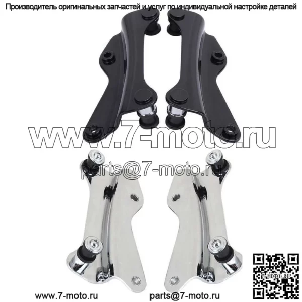 Комплект для крепления 4-точечного крепления для багажника Harley Touring Luggage Sissy Bar Rack 14+