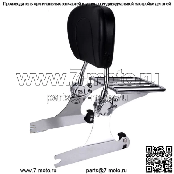 Пассажирская спинка Sissy Bar и багажник для Harley Dyna Low Rider FXDL 02-05