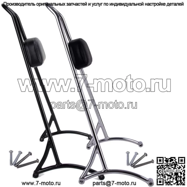 Высокая спинка пассажирского сиденья Sissy Bar для Harley Sportster XL 1200 883 Iron 72 48 XR