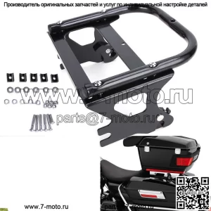 Twoup Tour Pack Pak Монтажный кронштейн для багажника для Harley 97-08 Touring Черный