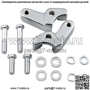 LA CHOPPERS LA-7590-06 Комплект для занижения задней подвески Chrome для Touring 17-22 с воздушными амортизаторами (для: Harley-Davidson)