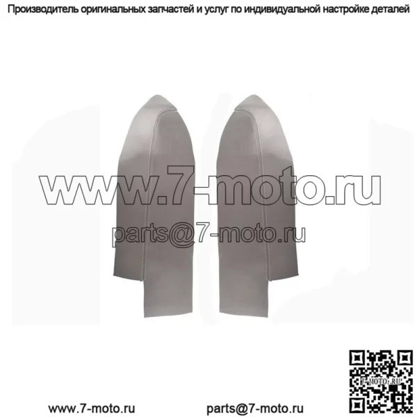 Для 07-12 Honda CR-V CRV Микрофибровая кожа Передние дверные панели Чехол на подлокотник 2 шт.