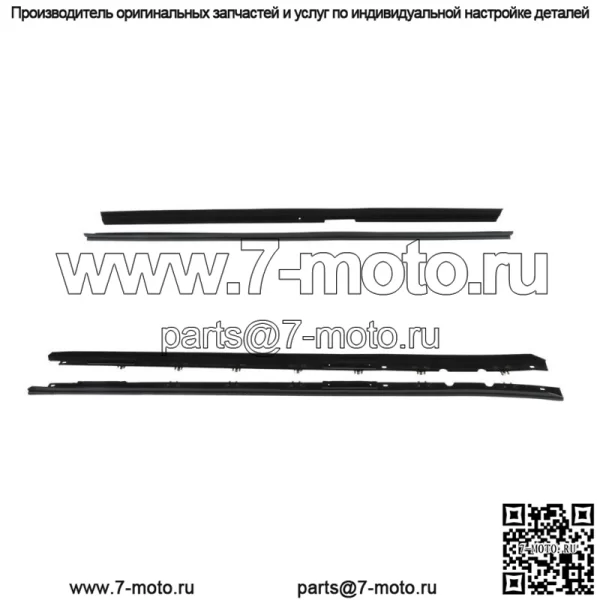Комплект войлочных уплотнителей для оконных уплотнителей для Chevrolet Corvette 1984-1989 гг. - Image 5