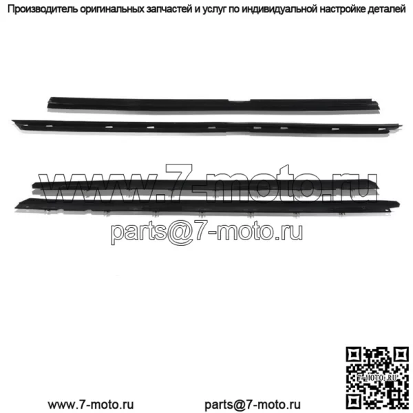 Комплект войлочных уплотнителей для окон Sweep Weatherstrip, 4 шт. для Chevy Corvette 1990-96 гг.