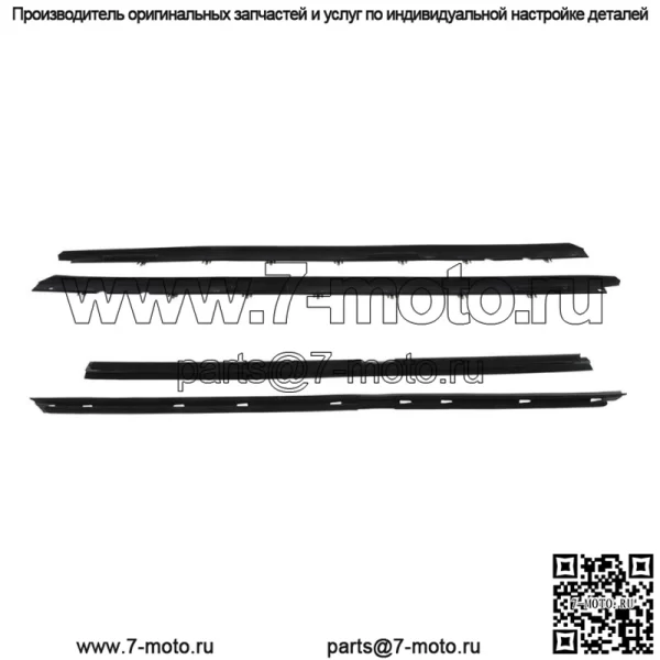 Комплект войлочных уплотнителей для окон Sweep Weatherstrip, 4 шт. для Chevy Corvette 1990-96 гг. - Image 4