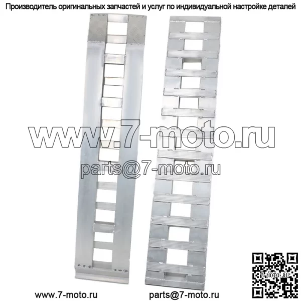 72" X 15" 6500 ФУНТОВ АЛЮМИНИЕВЫЙ Крюк рампа ЛЕГКОВОЙ АВТОМОБИЛЬ ГРУЗОВИК ПРИЦЕП автовоз ТЯГАЧ Пара - Image 4