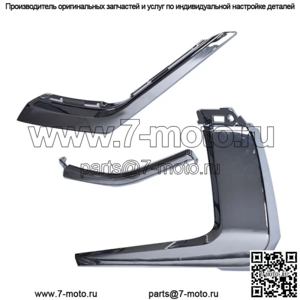 Накладки на молдинги переднего бампера слева для Mitsubishi Outlander 2016-2019 - Image 2