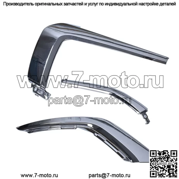 Накладки на молдинги переднего бампера слева для Mitsubishi Outlander 2016-2019 - Image 3