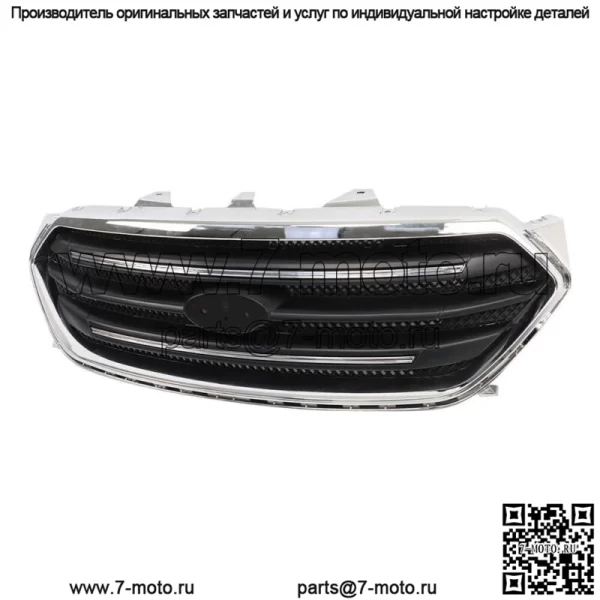 Для Ford Taur 2013-2019 гг. Передняя верхняя решетка радиатора, матово-черная, с хромированной отделкой - Image 2