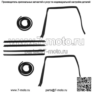 Комплект резиновых уплотнителей дверей для GMC Jimmy S-15 1983-1991 WSS00932