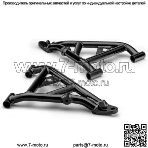 Нижние А-образные рычаги с большим клиренсом и смещением вперед для Polaris Ranger SP 570 / SP 570 Premium 2022+ (см. комплектацию) | Подходит для шин до 28 дюймов | Увеличивает дорожный просвет на 1,5 дюйма | Стандартные втулки А-образных рычагов