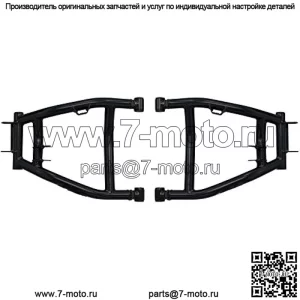 Задние А-образные рычаги с высоким клиренсом 1,5 дюйма для Honda Pioneer 700/700-4 2014+ | Стальная труба 1 дюйм | Полная регулировка развала | Порошковое покрытие, устойчивое к ультрафиолетовому излучению | Включает предварительно установленные втулки UHMW