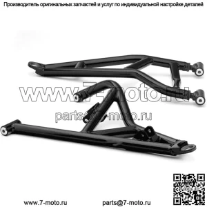 Polaris RZR XP Turbo Высокий клиренс 1,5-дюймовые передние смещенные А-образные рычаги черного и вуду / Velocity Blue / Red
